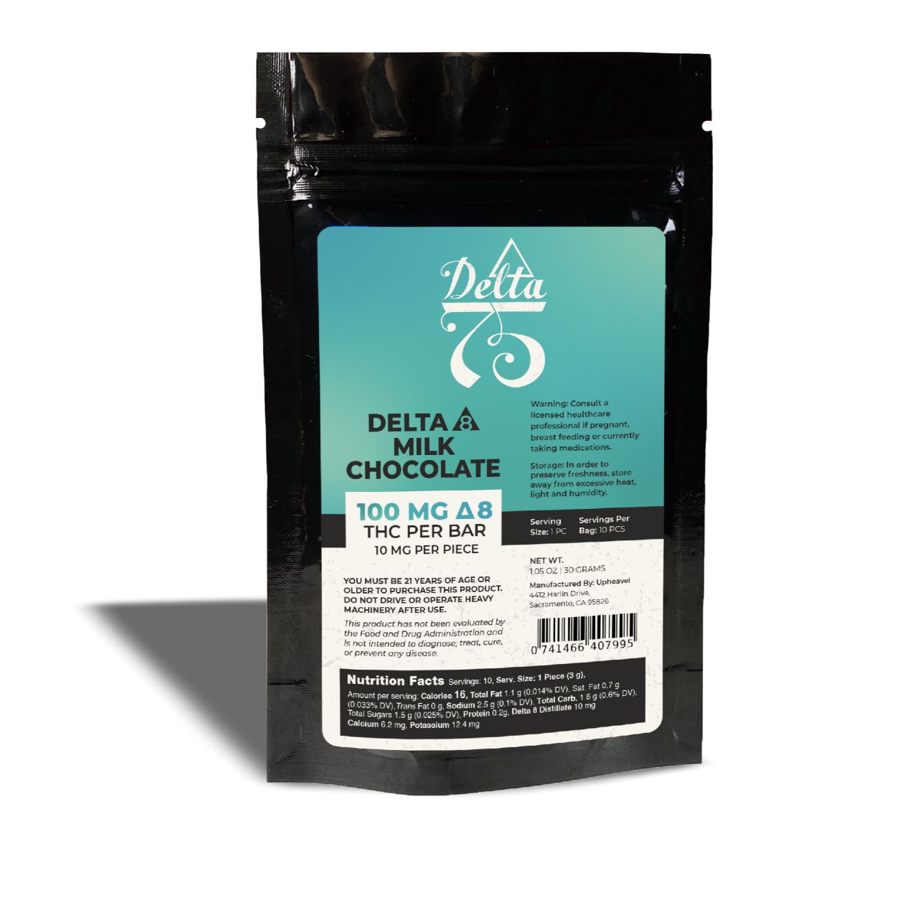 Shop Delta 75 Delta 8 Milk Chocolate | BuyDelta
