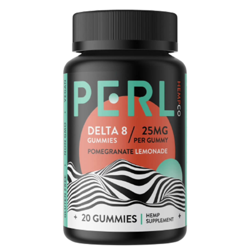 Perl Hemp Co Delta 8 Pomegranate Lemonade 25mg Gummies - 20ct