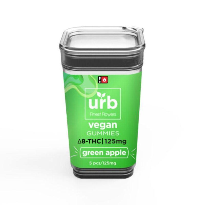 URB Delta 8 Green Apple Vegan Gummies