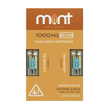Mint Wellness Zaza DUO Delta-8 Cartridges