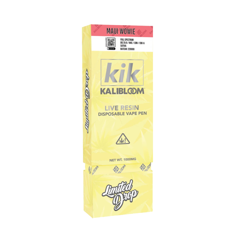 Kalibloom KIK Live Resin Delta 8 HHC CBN CBG-A Disposable Vape Device