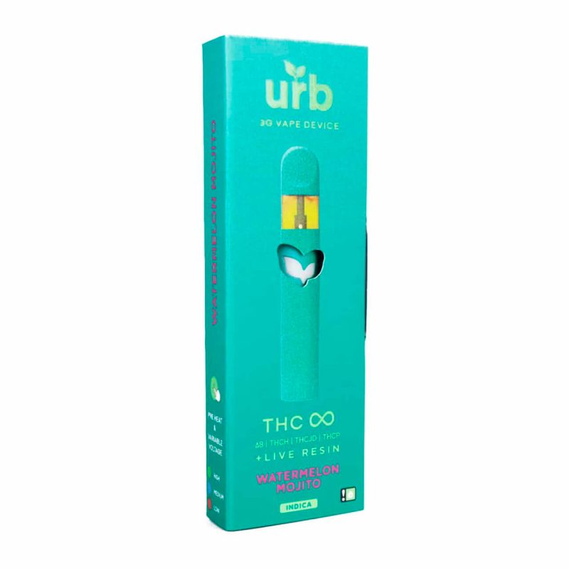 URB THC Infinity Delta8 THC-H THC-JD THC-P Live Resin 3G Disposable Device