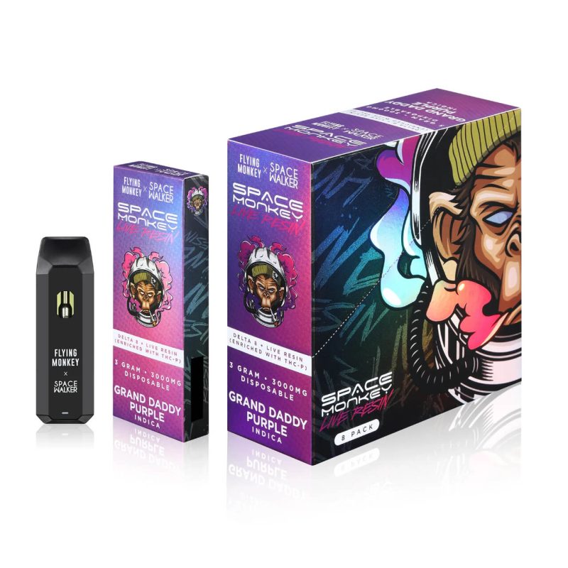 Space Monkey By Flying Monkey Delta 8 THC-P Live Resin Disposable 3G
