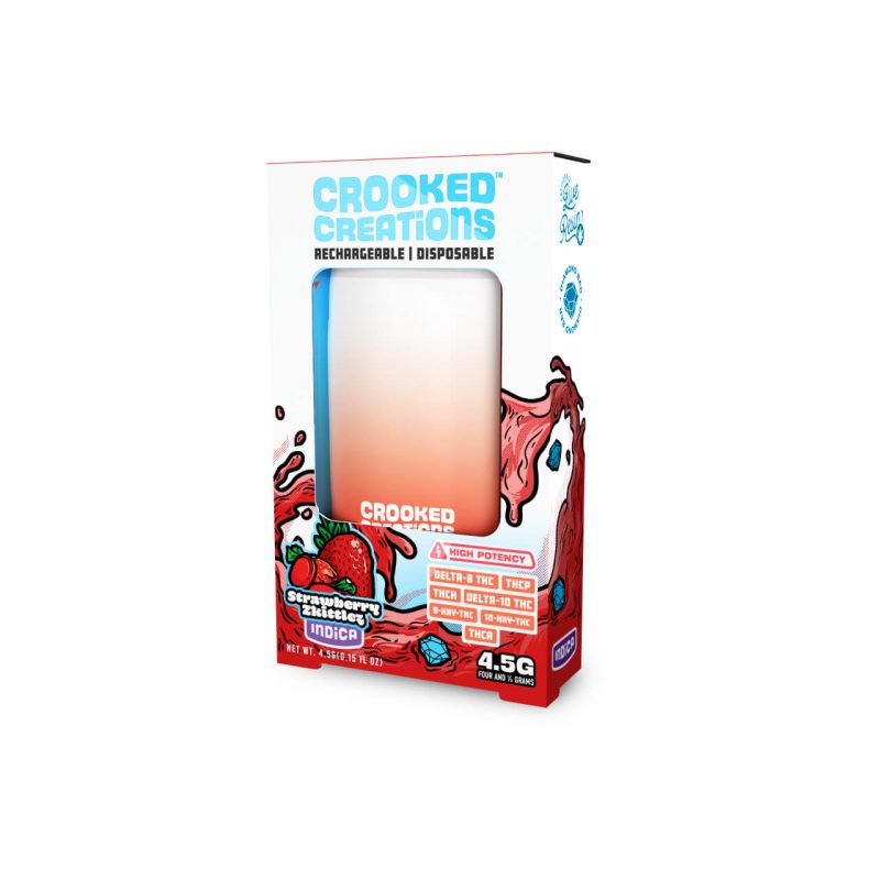 Crooked Creations High Potency D8 THC-P D10 THC-A HXY-9 THC-H HXY-10 Disposable 4.5G
