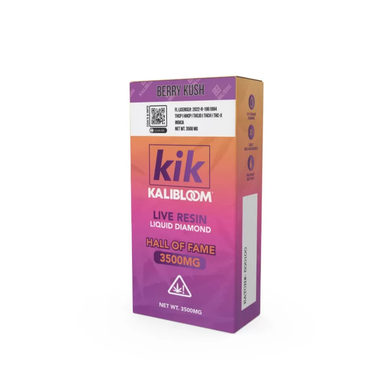 Kalibloom KIK Live Resin Liquid Diamond THC-P HHC-P THC-JD THC-H THC-X Disposable 3.5G