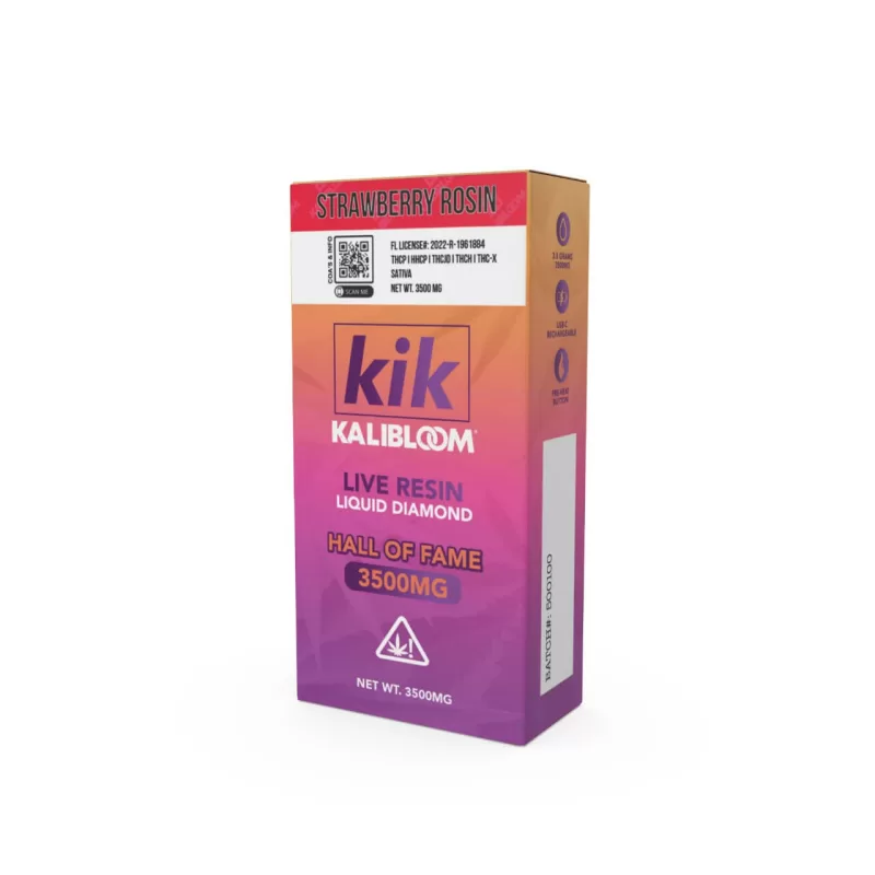 Kalibloom KIK Live Resin Liquid Diamond THC-P HHC-P THC-JD THC-H THC-X Disposable 3.5G