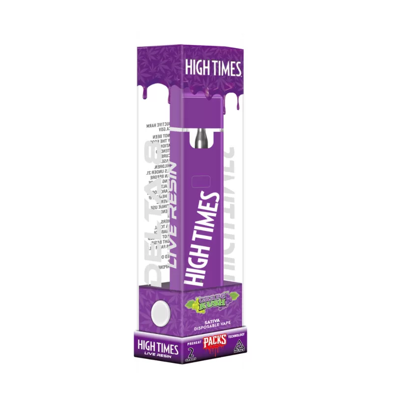Packs High Times Delta 8 Live Resin 2G Disposable