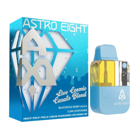 Astro Eight Live Cosmic Carats Blend HHC-P THC-P THC-A Liquid Diamonds Live Resin Delta-9 Disposable - 3.5g