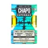 Chapo SuperMax Duo THC A Delta 9 Delta 8 Live Resin 2G Cartridge ( Pack of 2 ) - Blueberry Haze/Pineapple Express