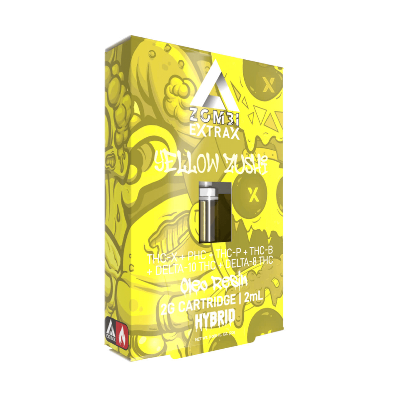 Extrax x Zombi BlackOut Blend THC-X+PHC+THC-P+THC-B+Delta 10+ Delta 8 2G Cartridge