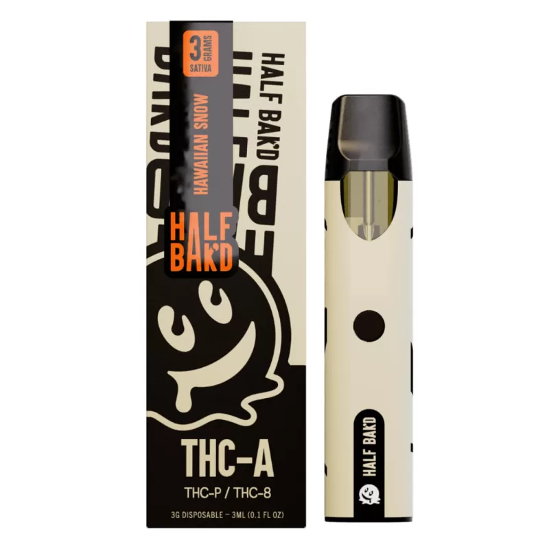 Half Bak'd THC-A THC-P THC-8 Blend 3G Disposable