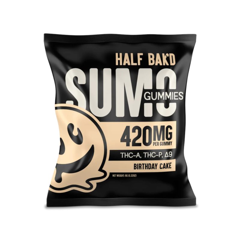 Half Bak'd Sumo Blend DELTA-8 THC-A THC-P Gummies - 840MG
