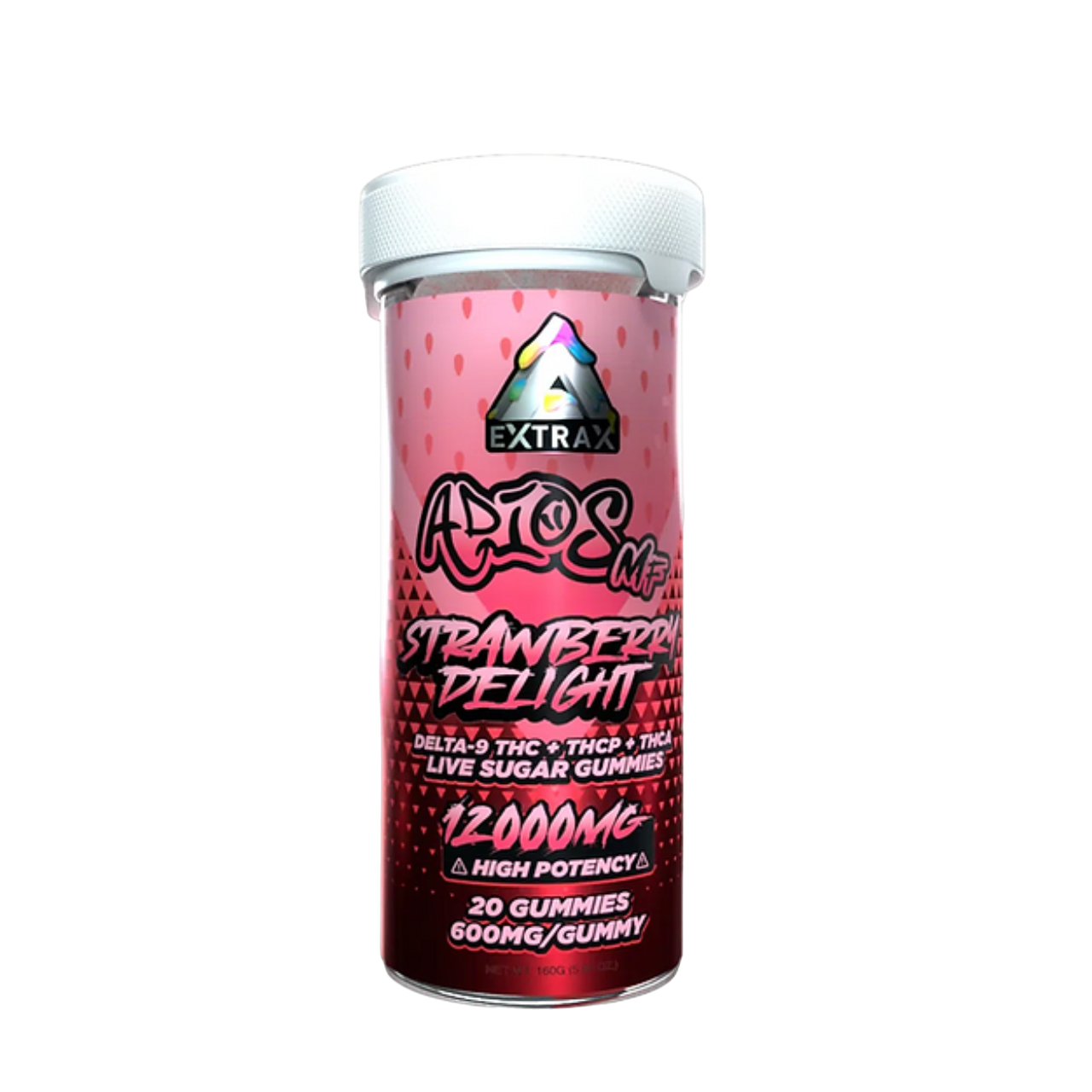 Delta Extrax Adios MF D9/THC/THC-P/THC-A Live Resin Sugar Gummies - 12000MG
