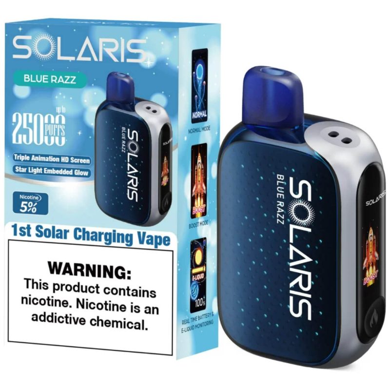 Solaris 25,000 Puff Solar Charging Disposable