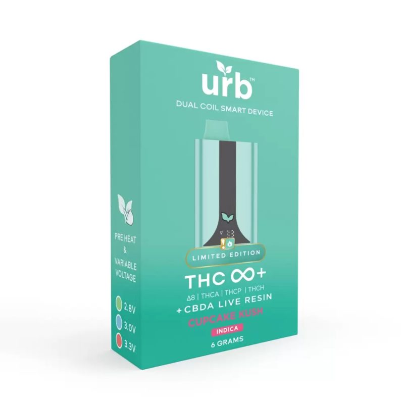 URB THC Infinity+ Delta-8 THC-A THC-P THC-H CBD-A Live Resin Disposable - 6G