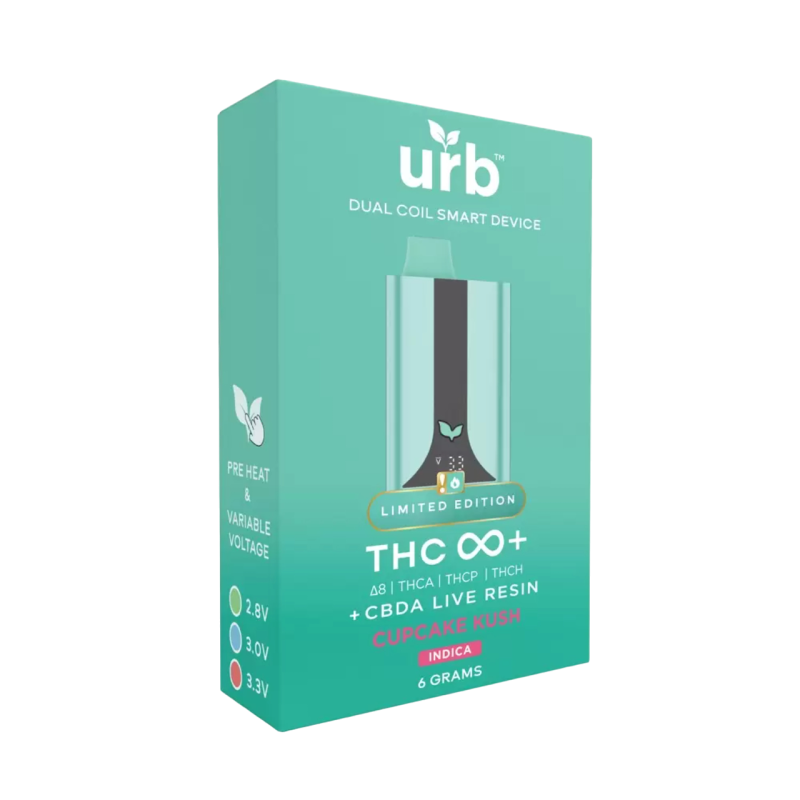 URB THC Infinity+ Delta-8 THC-A THC-P THC-H CBD-A Live Resin Disposable - 6G