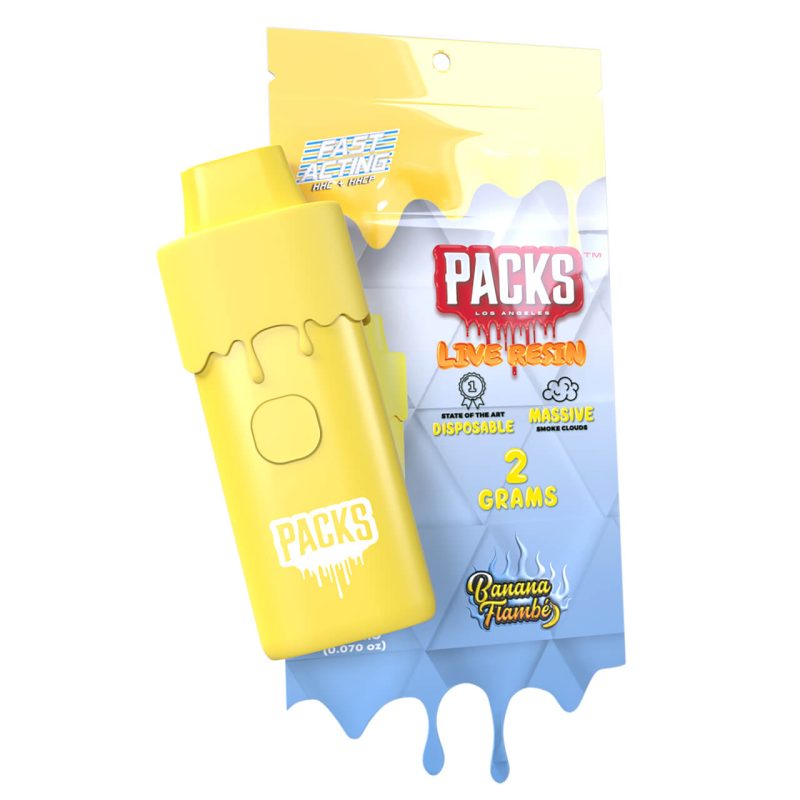 PACKS THC-A Live Resin Diamonds Disposable - 2G