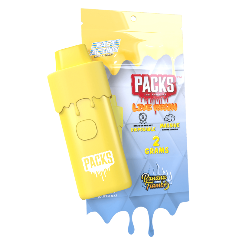 PACKS THC-A Live Resin Diamonds Disposable - 2G