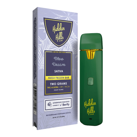 Hidden Hills Club Heady Blend THC-A Ultra Delta-9 THC-B Cartridge - 2G