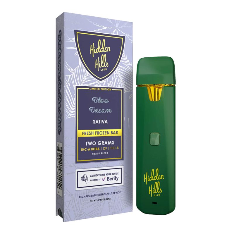 Hidden Hills Club Heady Blend THC-A Ultra Delta-9 THC-B Disposable - 2G