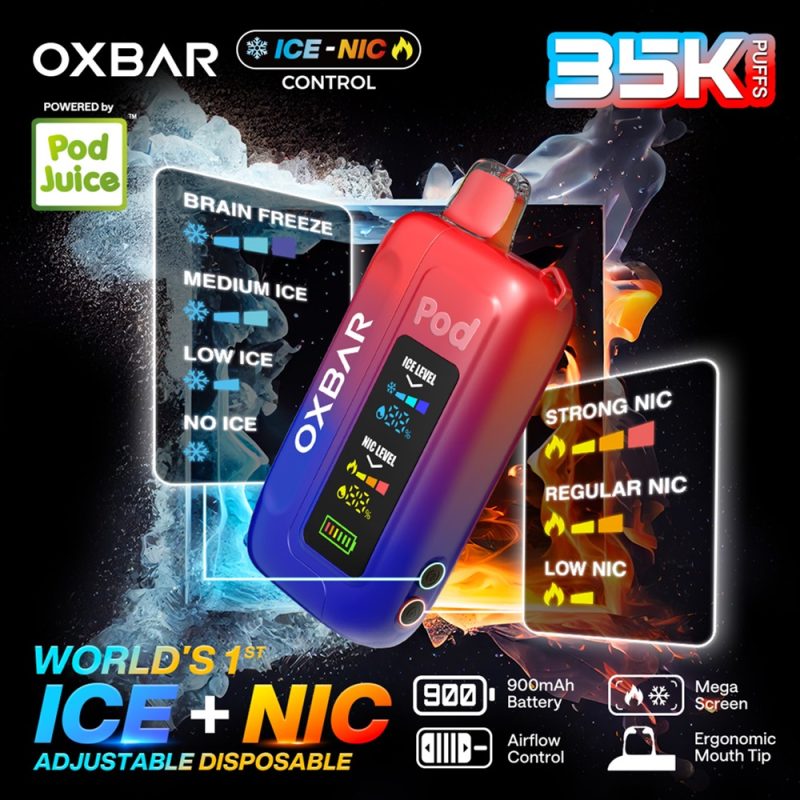 OXBAR x Pod Juice ICE-NIC Control 35K Puff Disposable